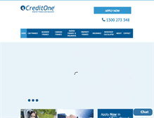 Tablet Screenshot of creditone.com.au