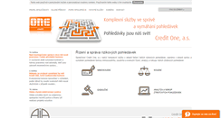 Desktop Screenshot of creditone.cz