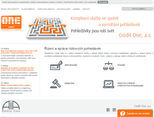 Tablet Screenshot of creditone.cz